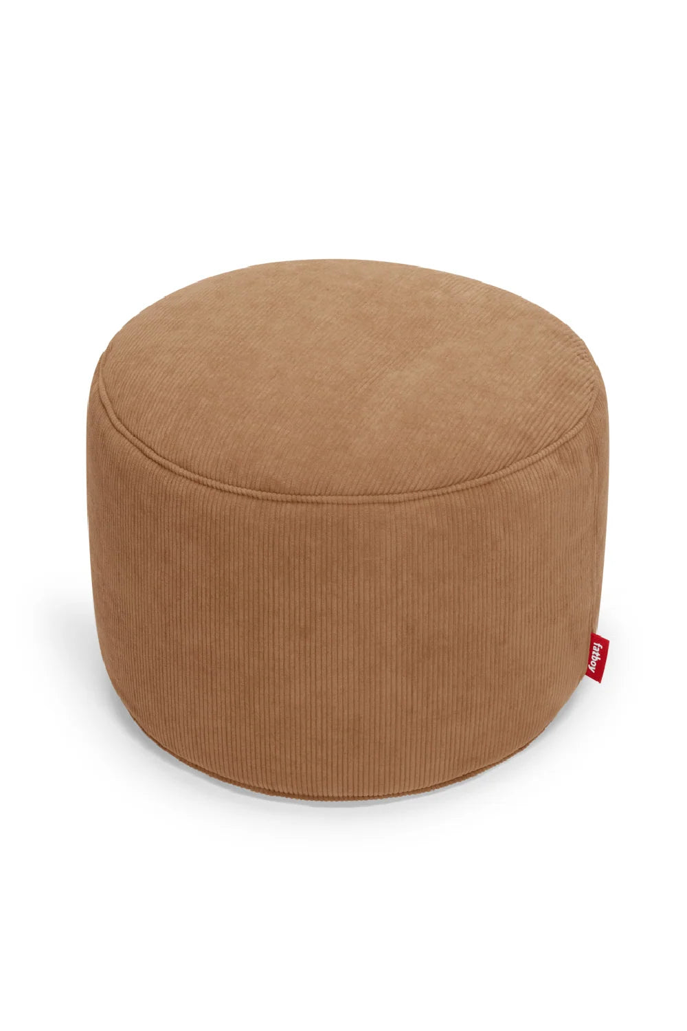 Luxury Upholstered Modern Ribcord Pouf European Style for Villa