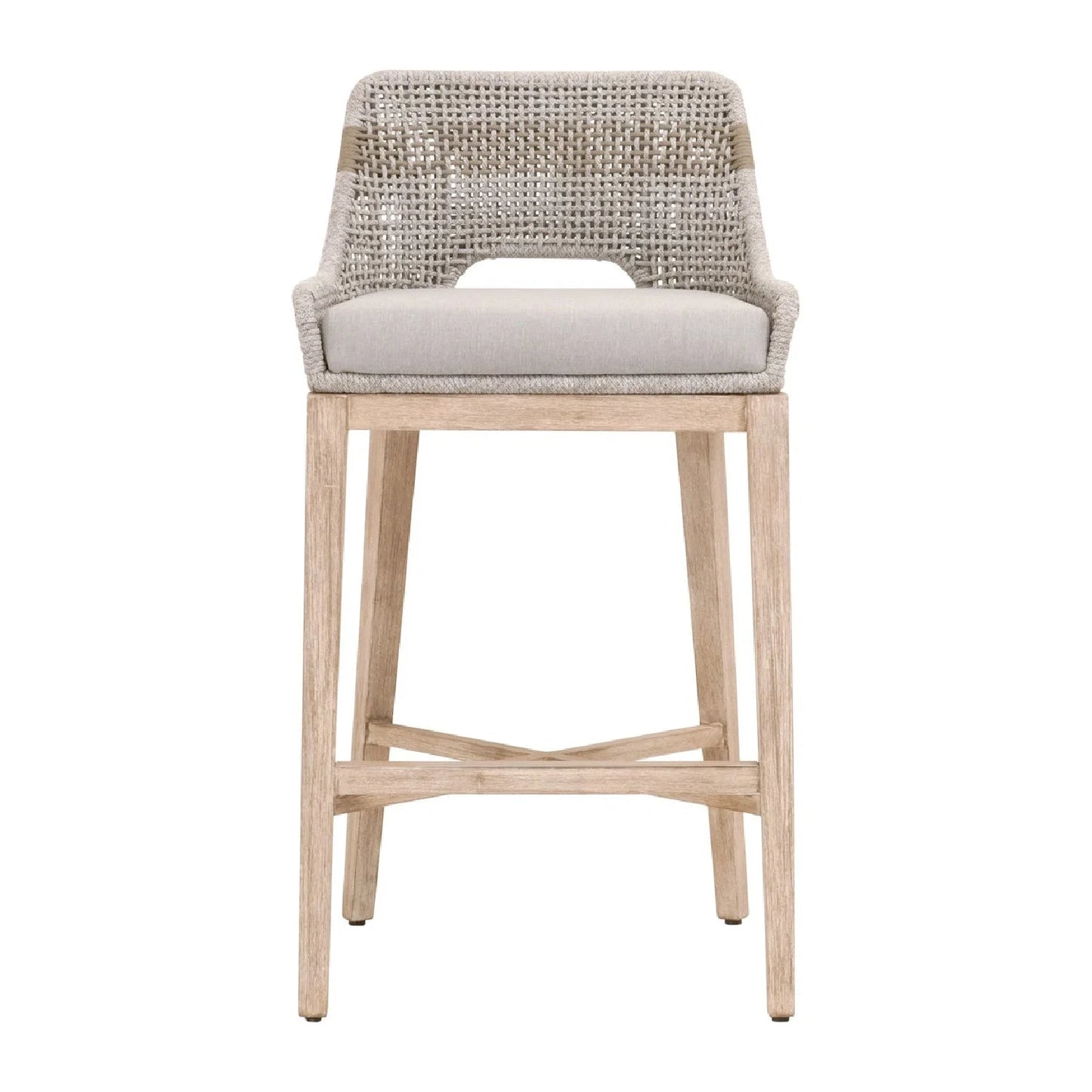 Luxury Upholstered Modern Rope Bar Stool European Style for Villa