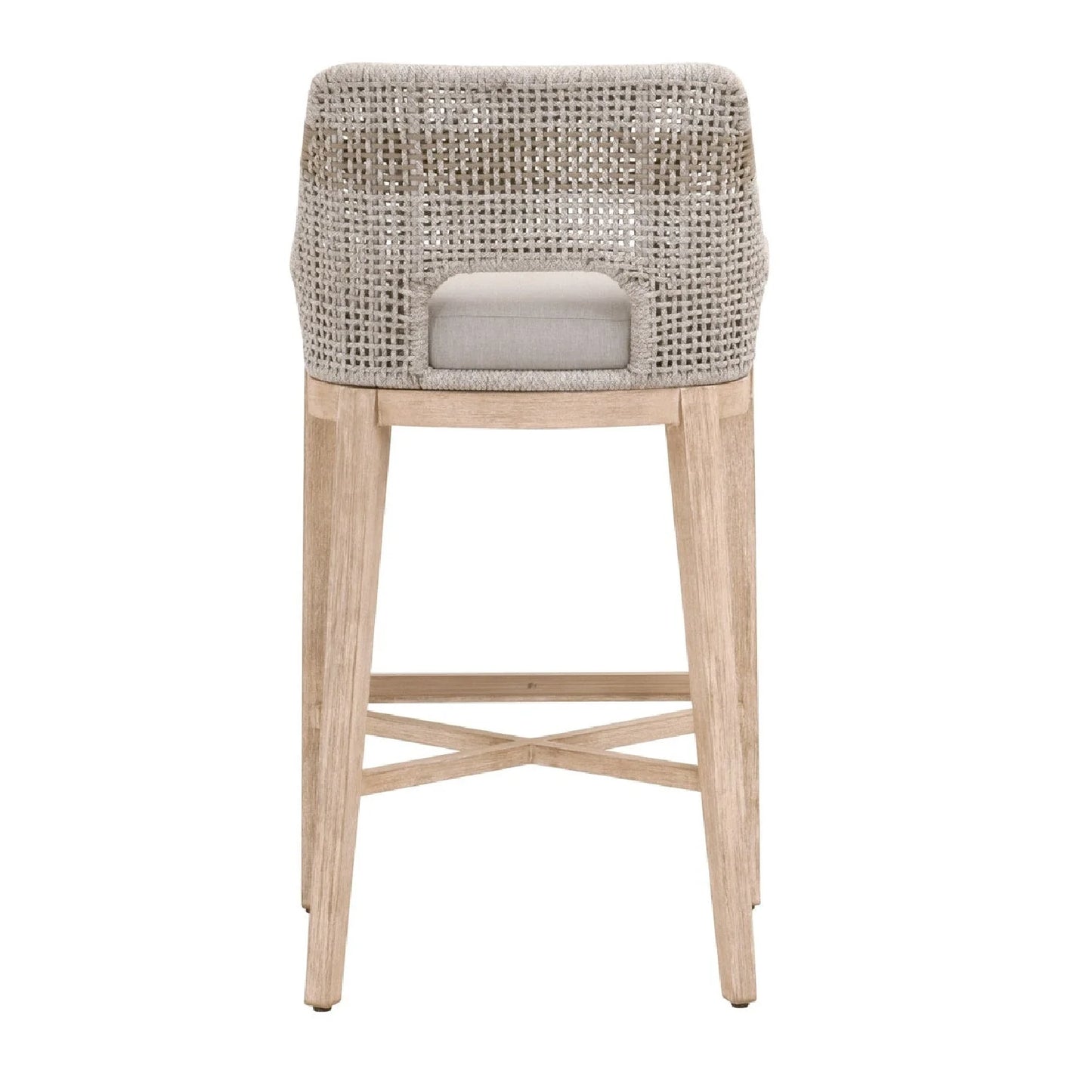Luxury Upholstered Modern Rope Bar Stool European Style for Villa