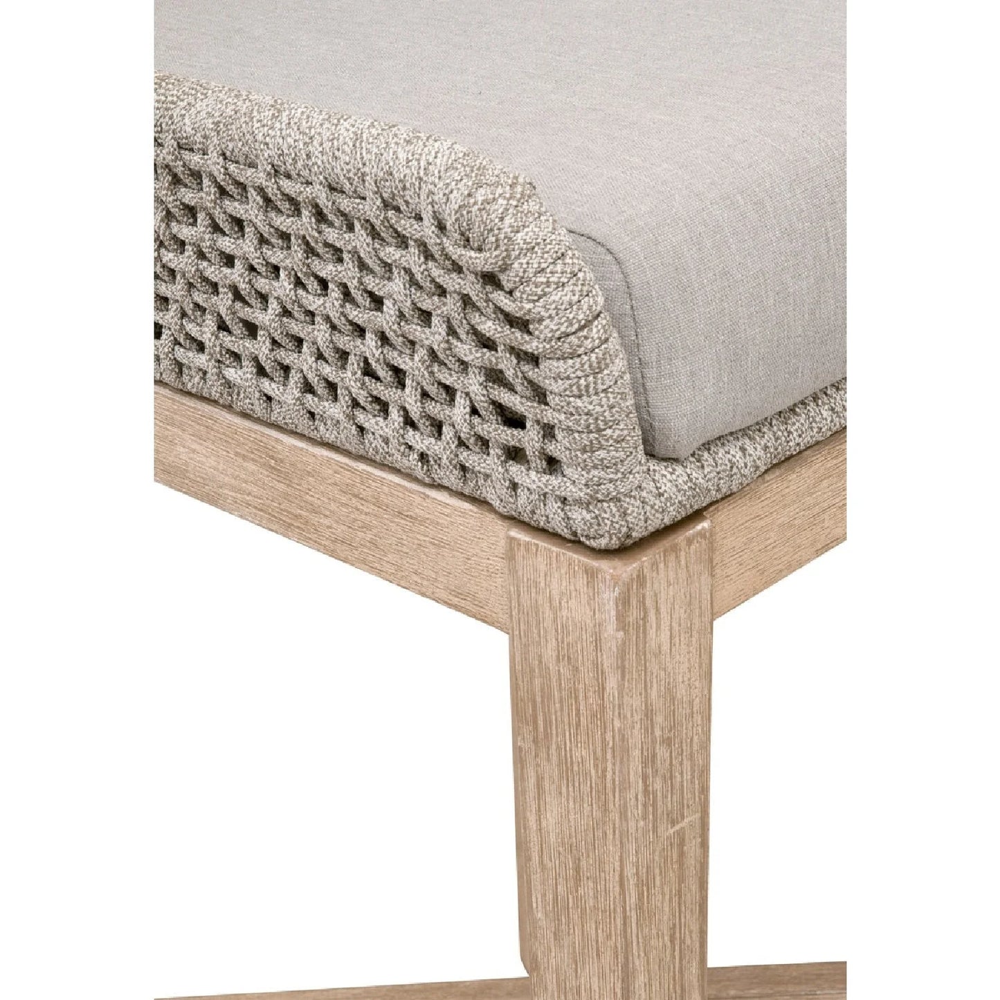 Luxury Upholstered Modern Rope Bar Stool European Style for Villa