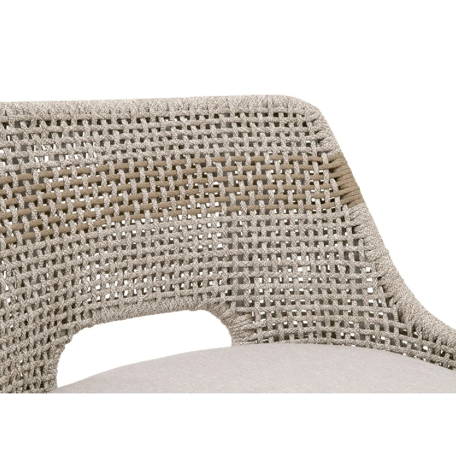 Luxury Upholstered Modern Rope Bar Stool European Style for Villa