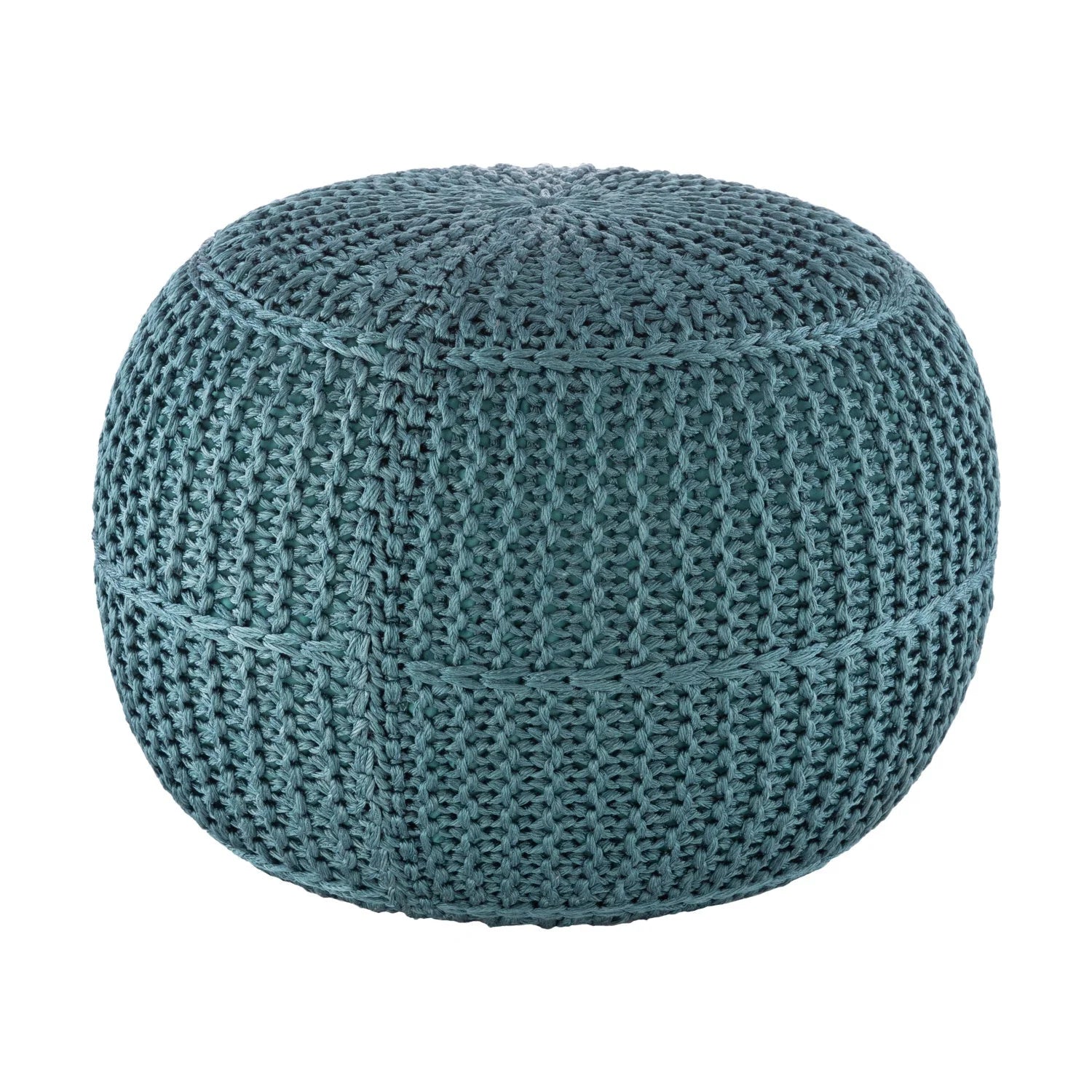 Luxury Upholstered Modern Round Ottoman European Style for Villa
