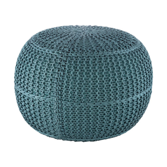 Luxury Upholstered Modern Round Ottoman European Style for Villa