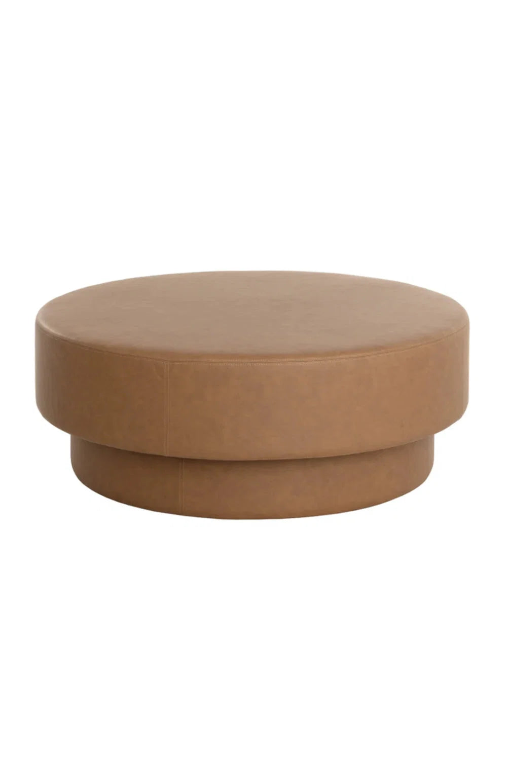 Luxury Upholstered Modern Round Ottoman European Style for Villa