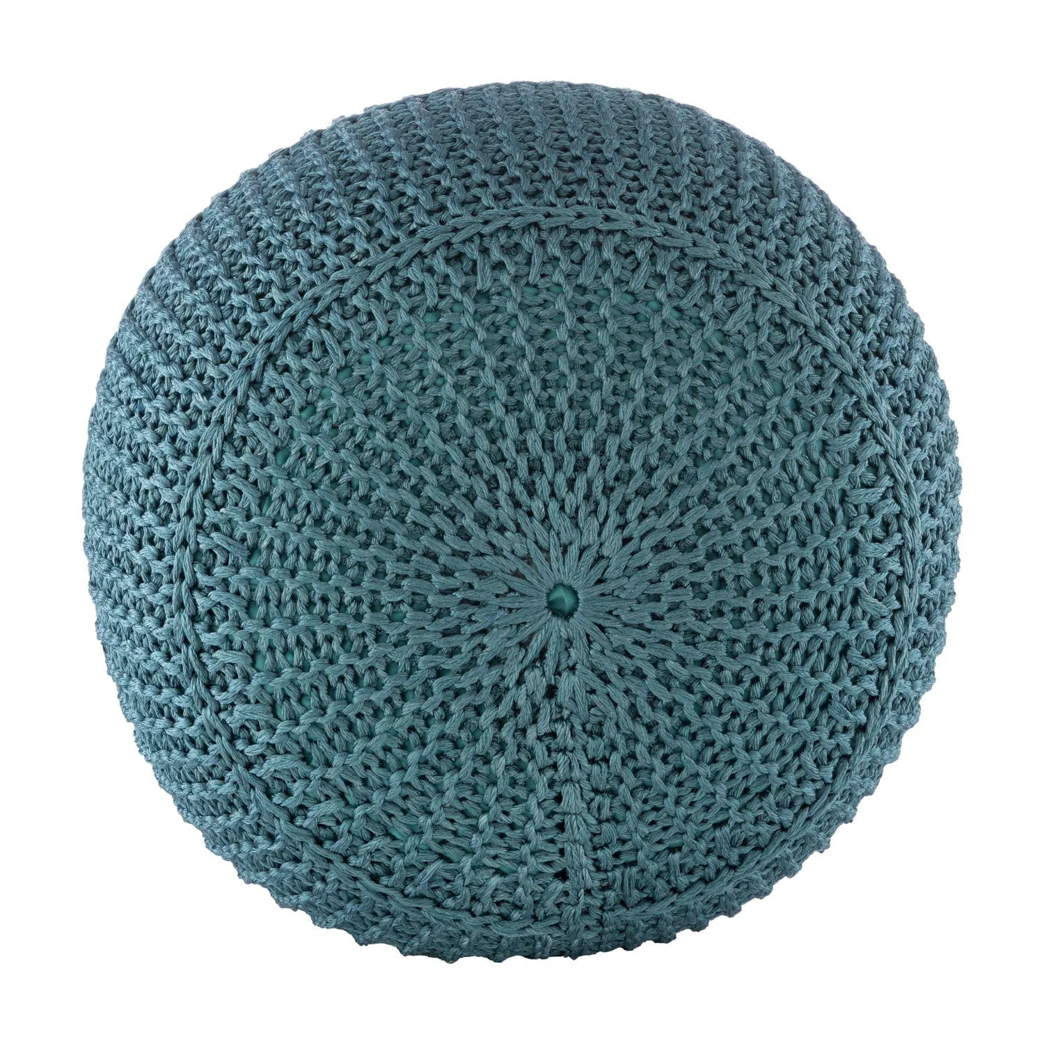 Luxury Upholstered Modern Round Ottoman European Style for Villa