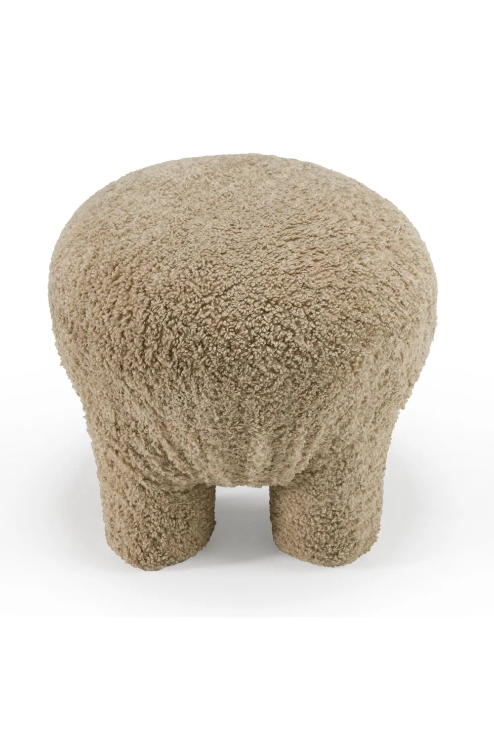 Luxury Upholstered Modern Round Ottoman European Style for Villa