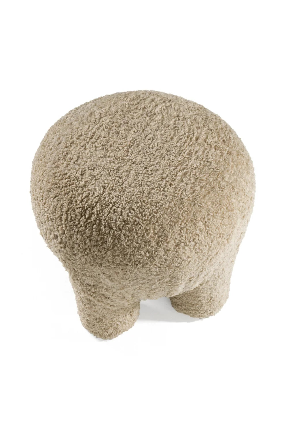 Luxury Upholstered Modern Round Ottoman European Style for Villa