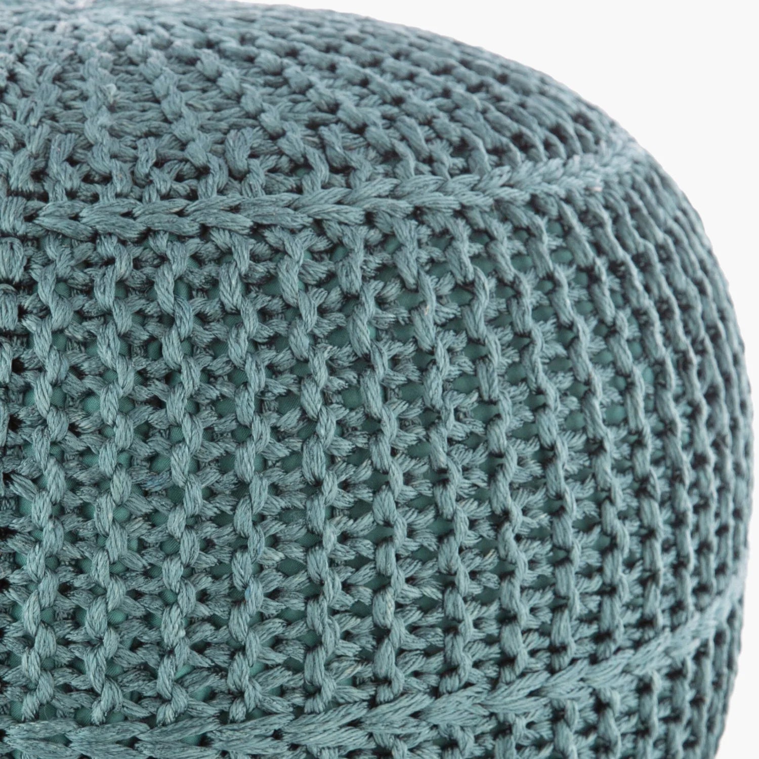 Luxury Upholstered Modern Round Ottoman European Style for Villa