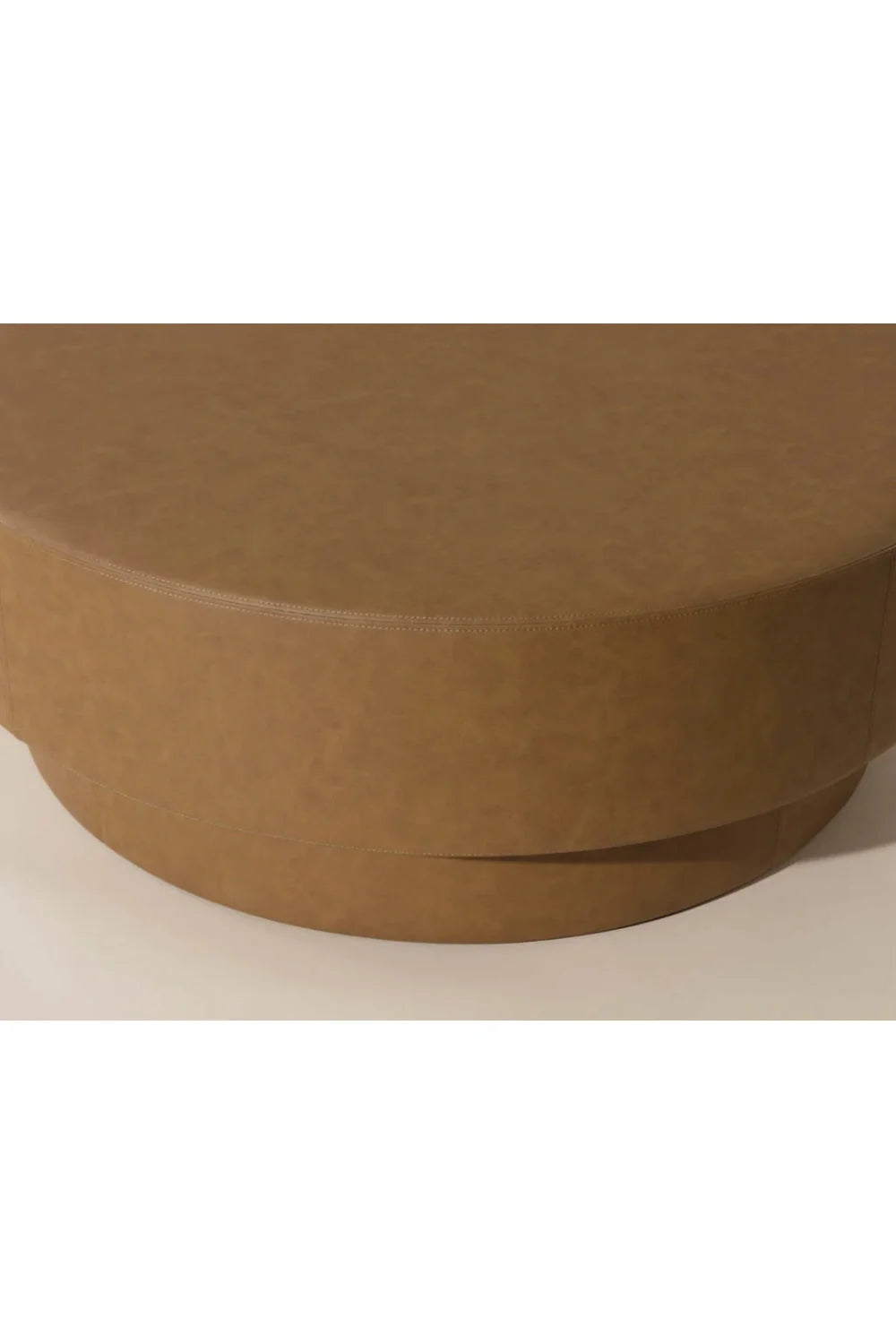 Luxury Upholstered Modern Round Ottoman European Style for Villa