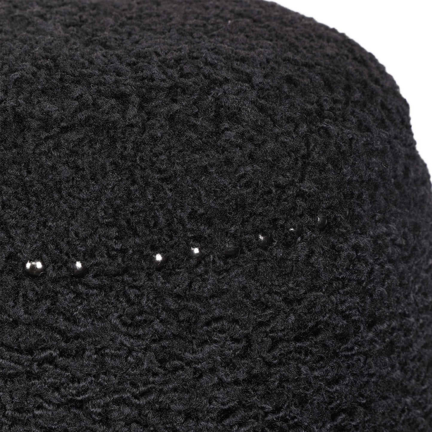 Luxury Upholstered Modern Shearling Ottoman European Style for Villa