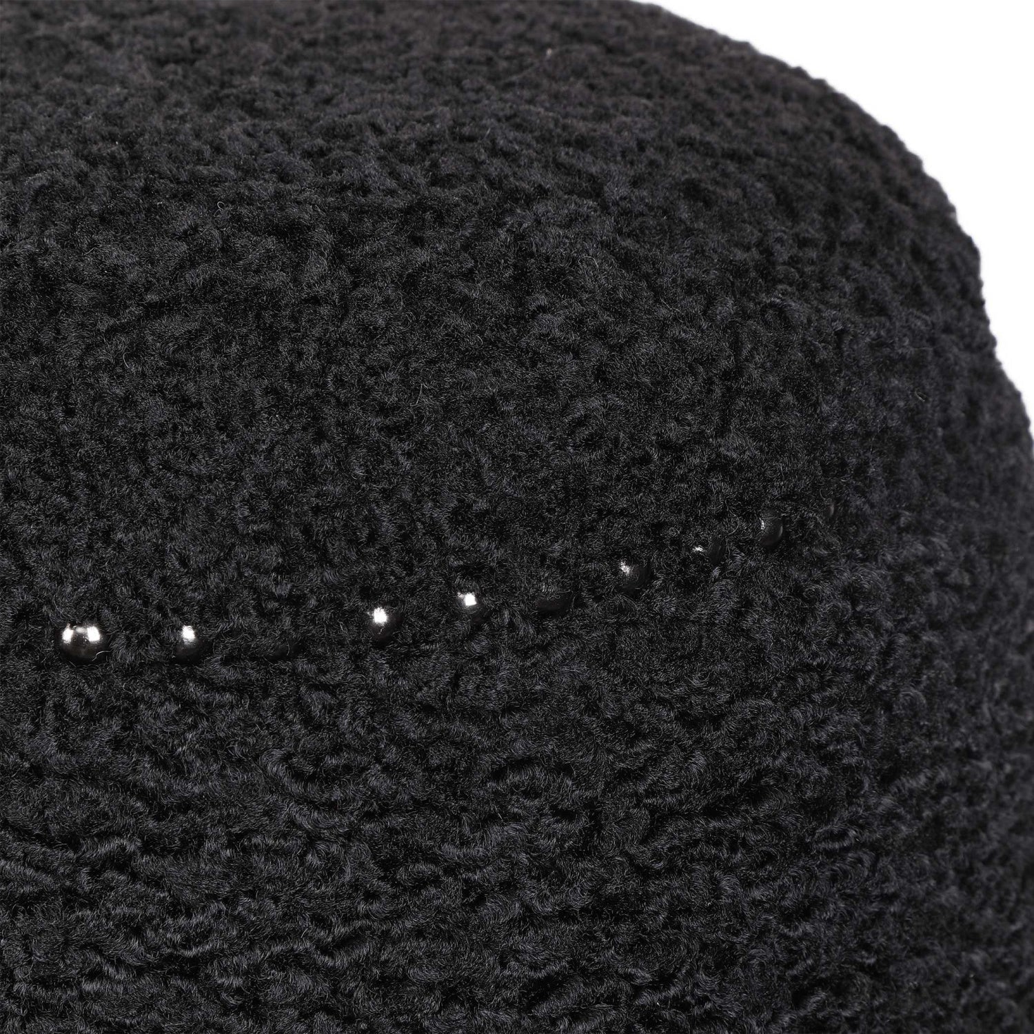 Luxury Upholstered Modern Shearling Ottoman European Style for Villa