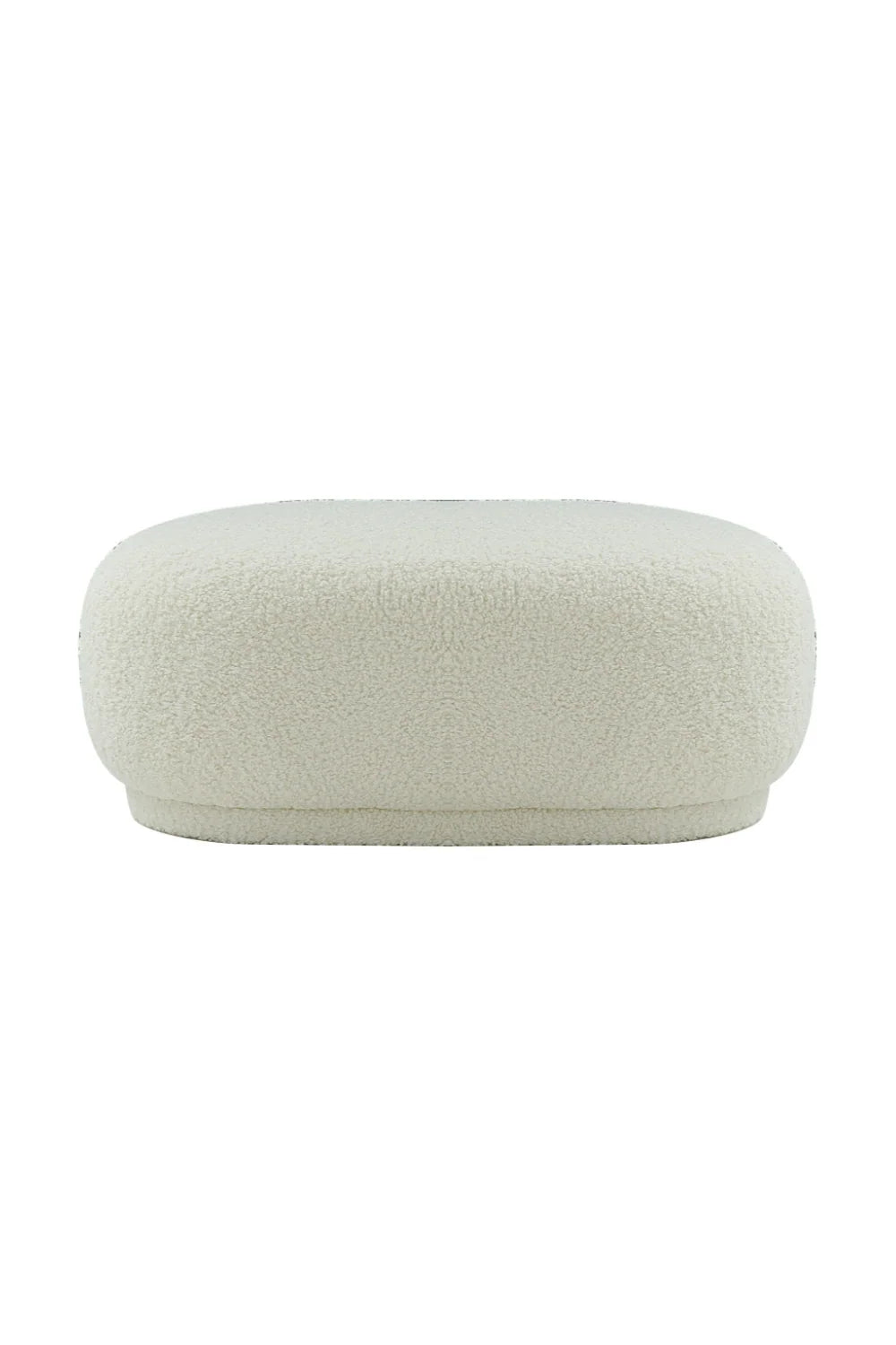 Luxury Upholstered Modern Sherpa Ottoman European Style for Villa