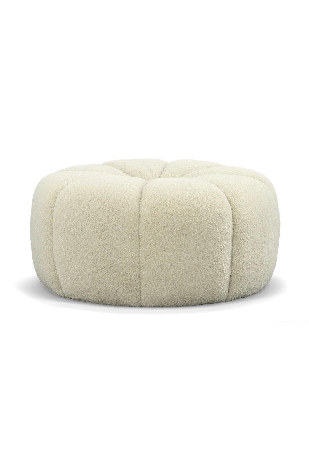 Luxury Upholstered Modern Sherpa Ottoman European Style for Villa