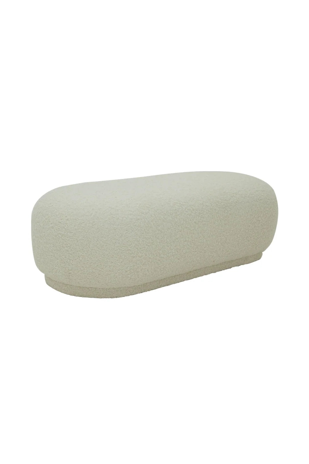 Luxury Upholstered Modern Sherpa Ottoman European Style for Villa