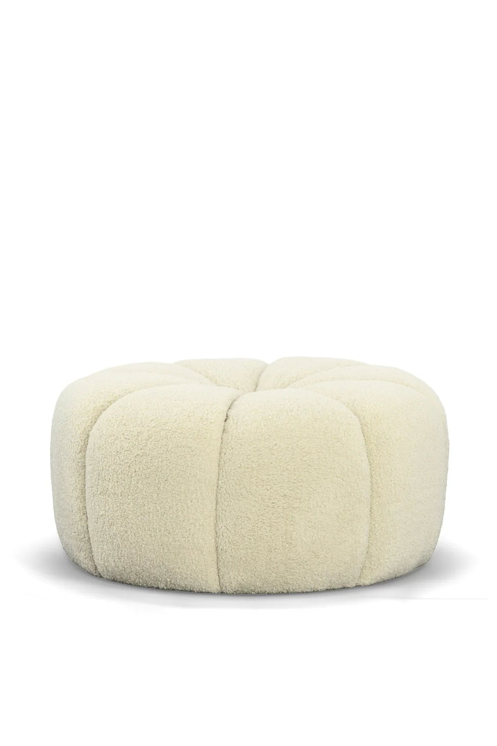 Luxury Upholstered Modern Sherpa Ottoman European Style for Villa