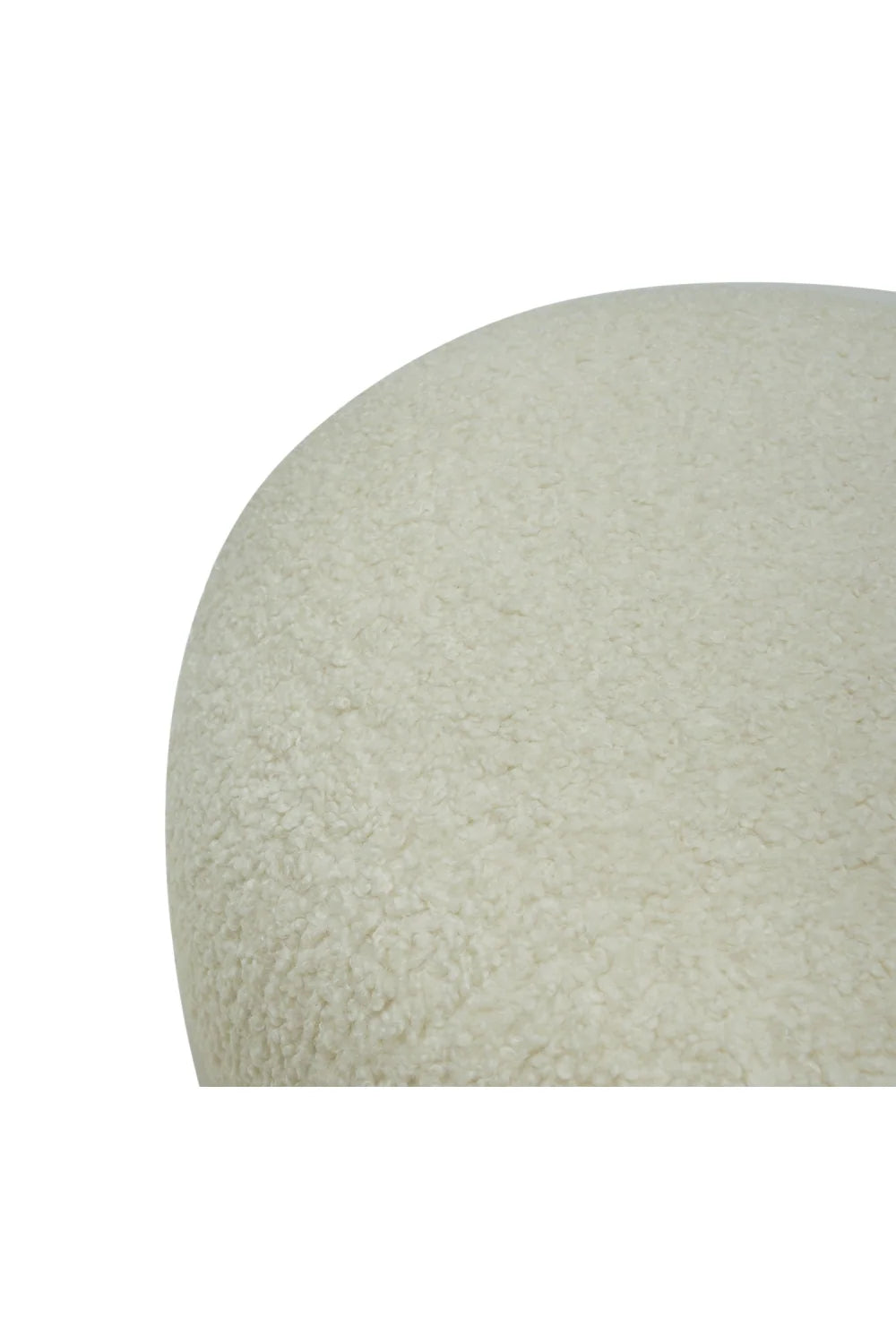 Luxury Upholstered Modern Sherpa Ottoman European Style for Villa