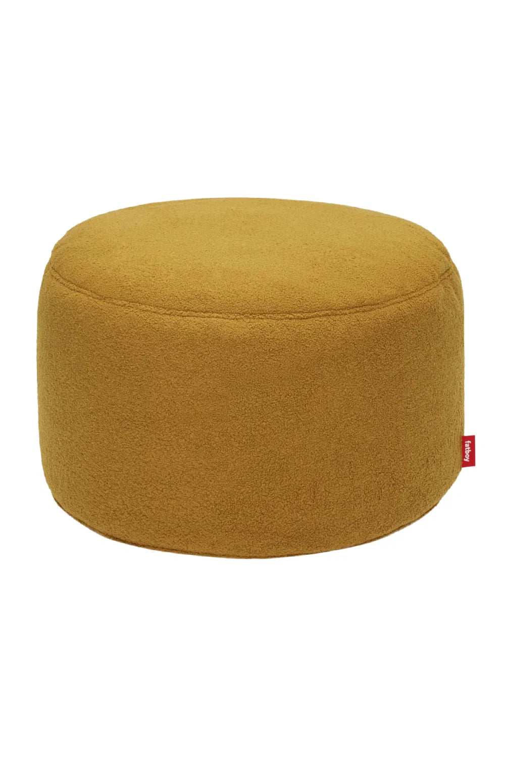 Luxury Upholstered Modern Sherpa Pouf European Style for Villa