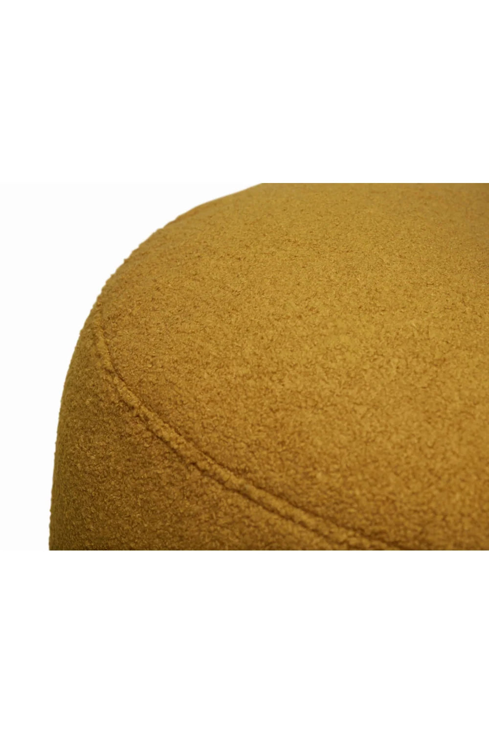 Luxury Upholstered Modern Sherpa Pouf European Style for Villa