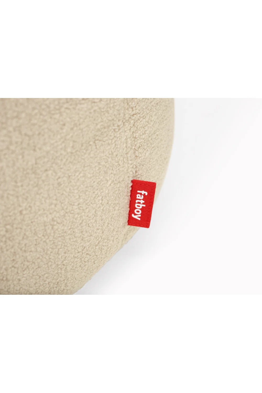 Luxury Upholstered Modern Sherpa Pouf European Style for Villa
