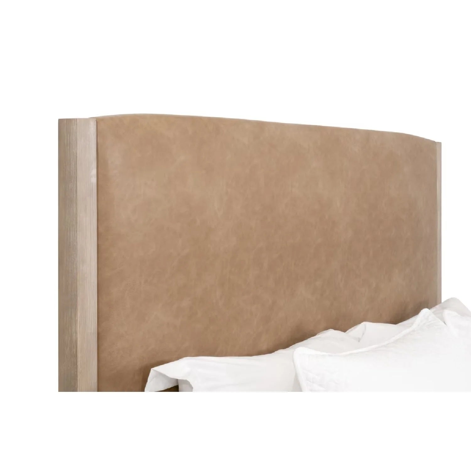 Luxury Upholstered Modern Solid Wood King Bed European Style for Villa