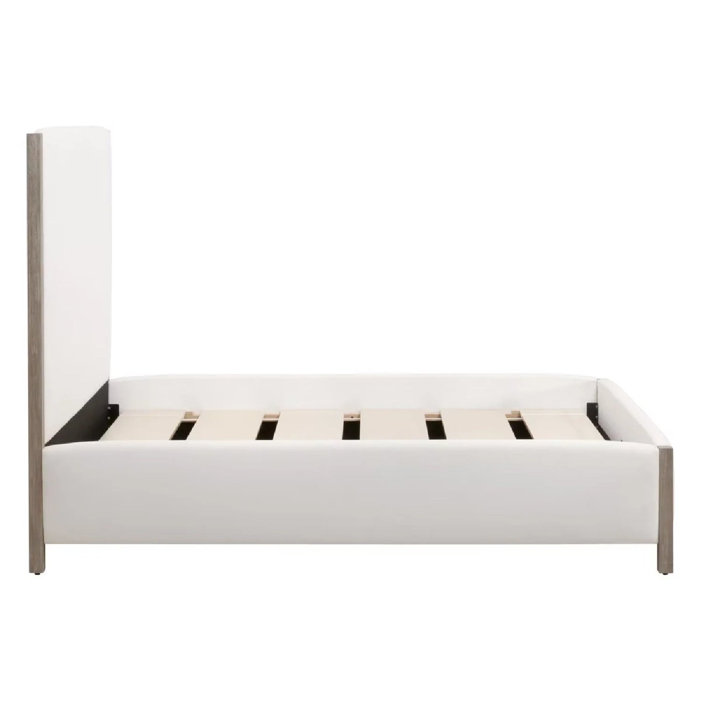Luxury Upholstered Modern Solid Wood King Bed European Style for Villa