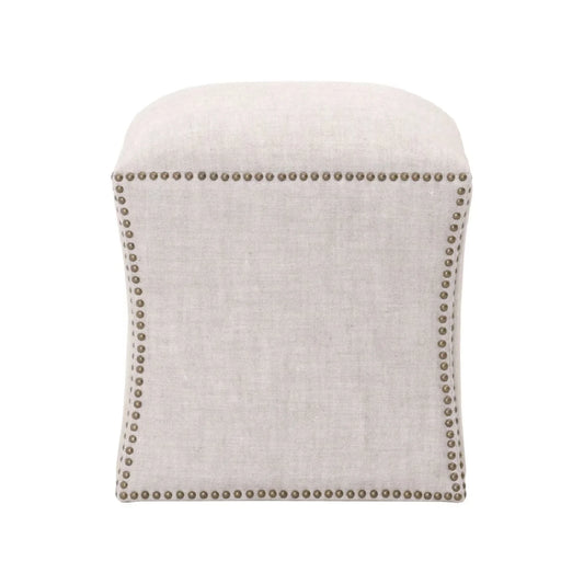 Luxury Upholstered Modern Square Ottoman European Style for Villa