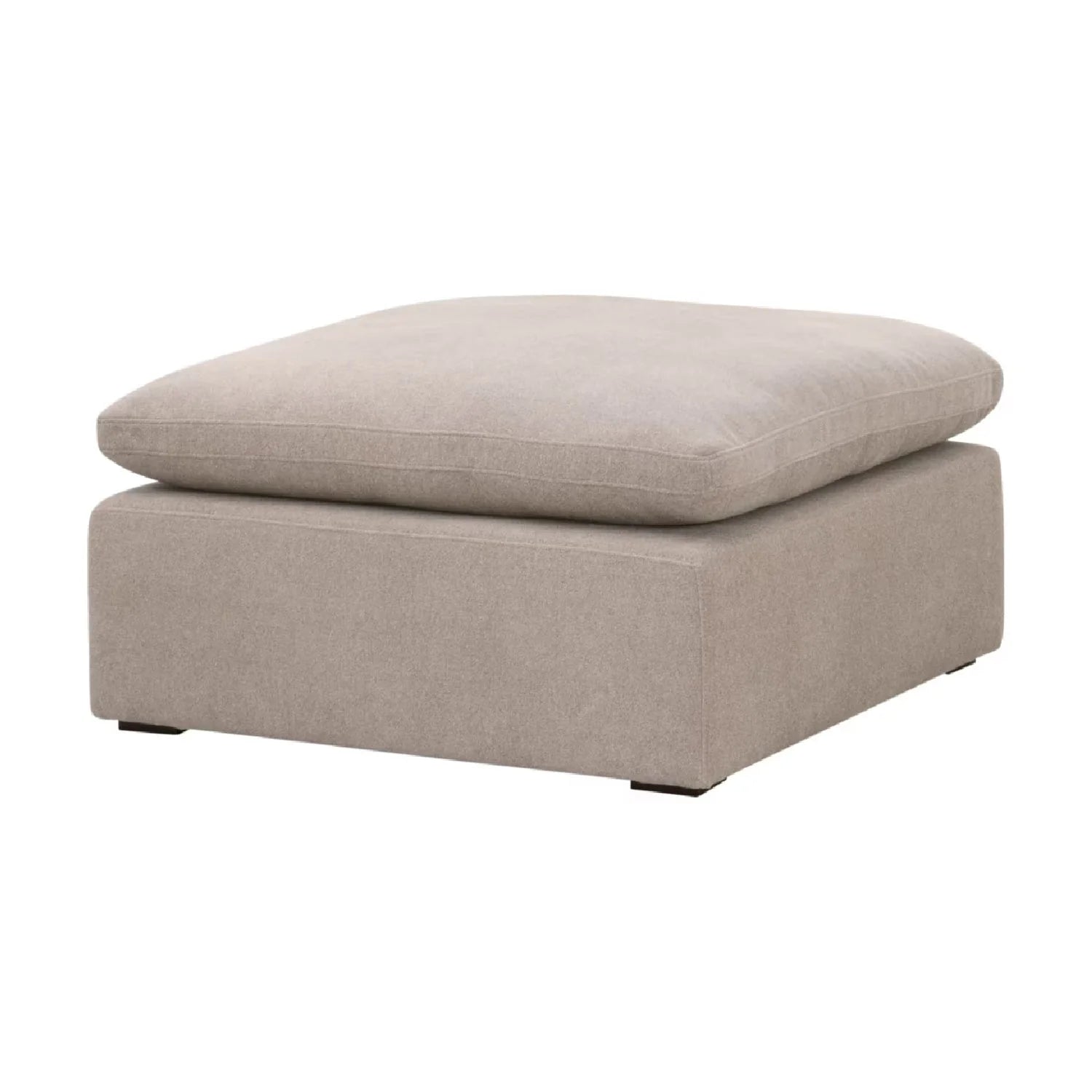 Luxury Upholstered Modern Square Ottoman European Style for Villa