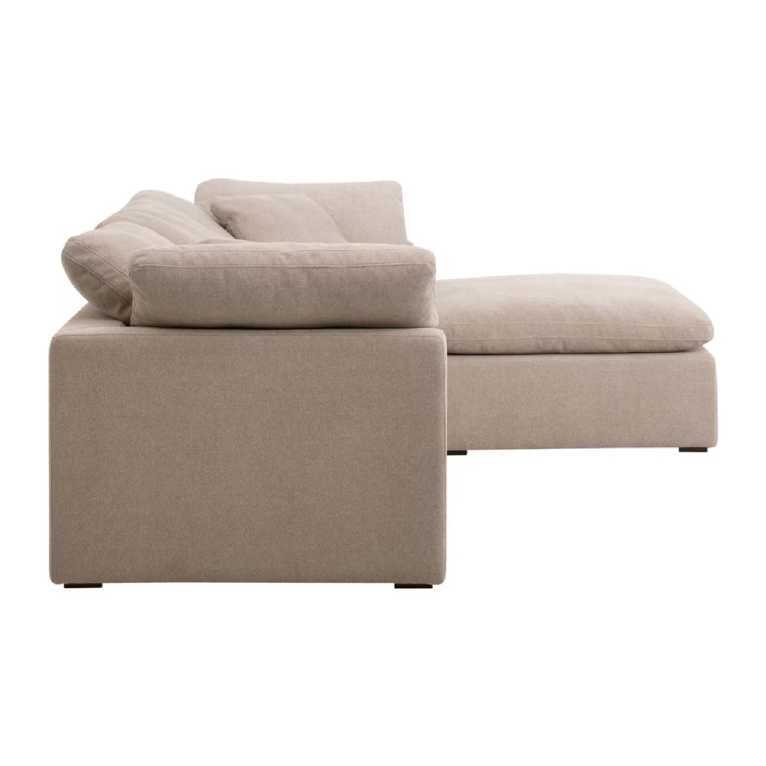 Luxury Upholstered Modern Square Ottoman European Style for Villa