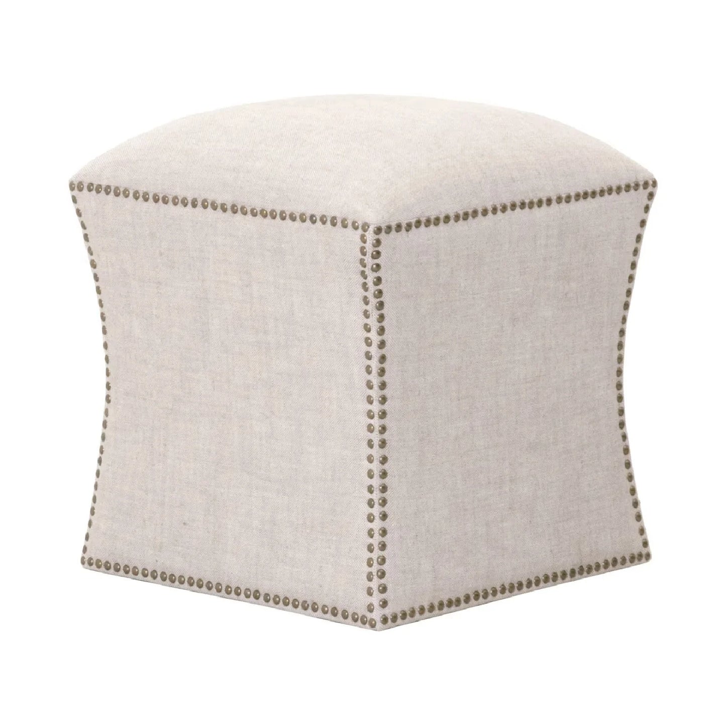 Luxury Upholstered Modern Square Ottoman European Style for Villa
