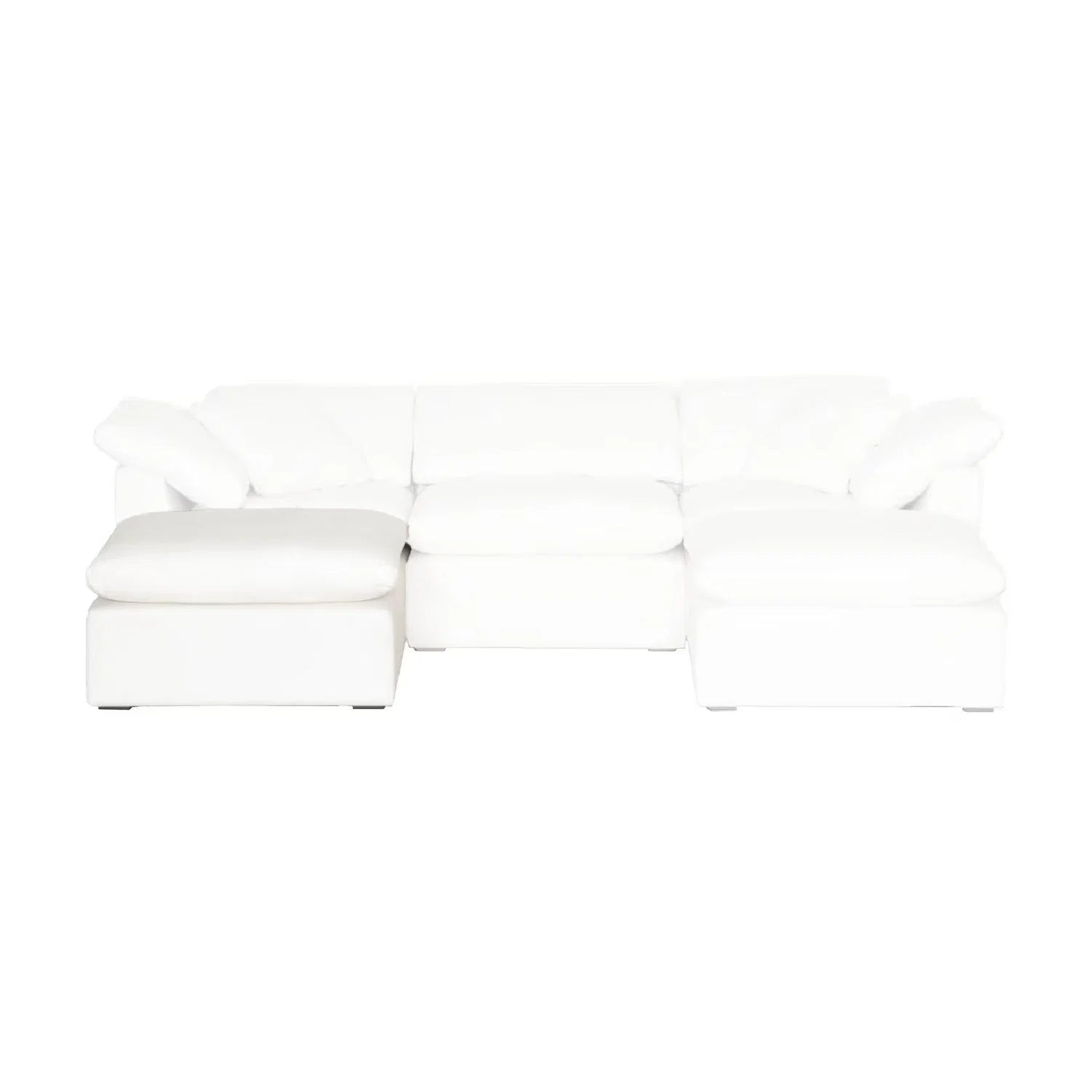 Luxury Upholstered Modern Square Ottoman European Style for Villa