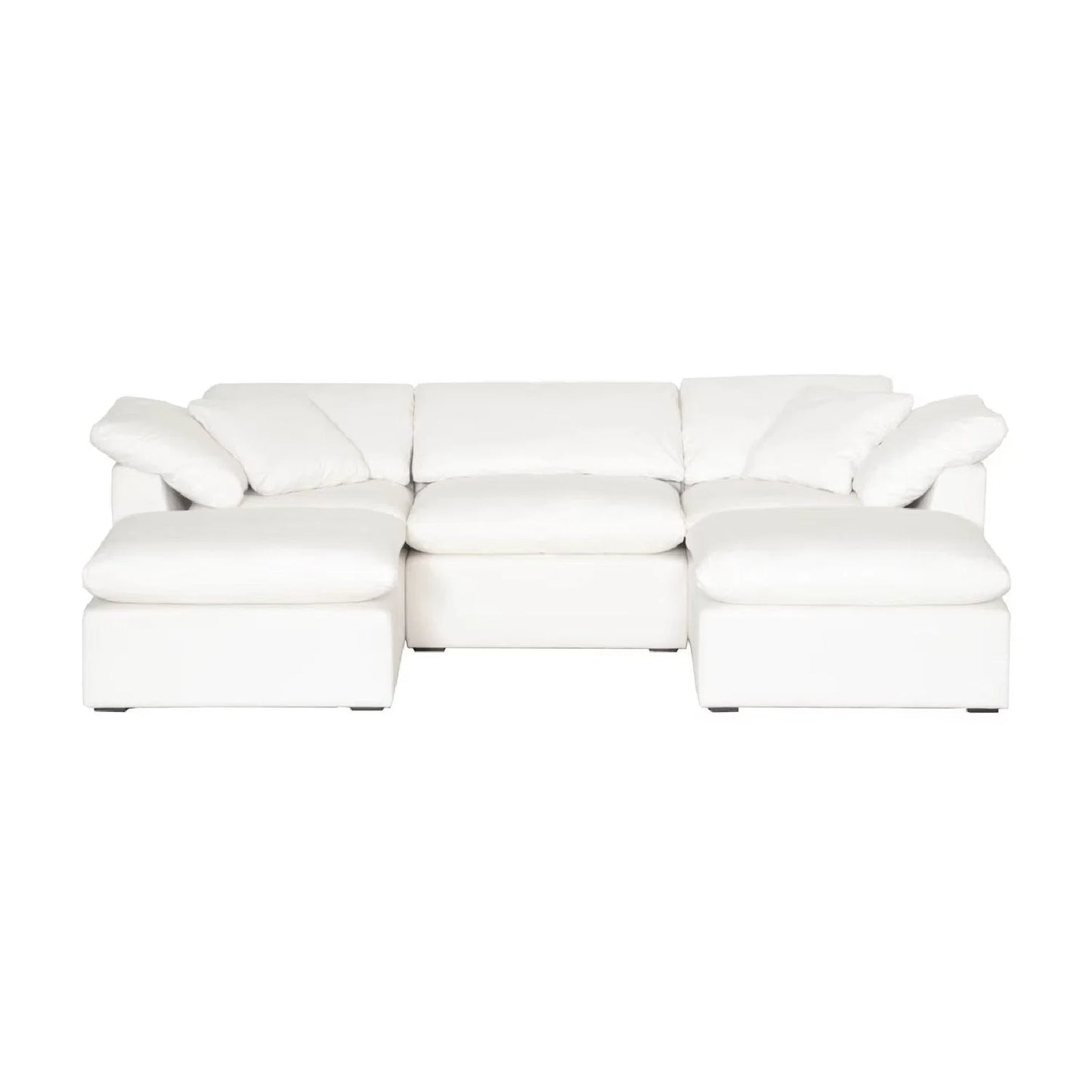 Luxury Upholstered Modern Square Ottoman European Style for Villa