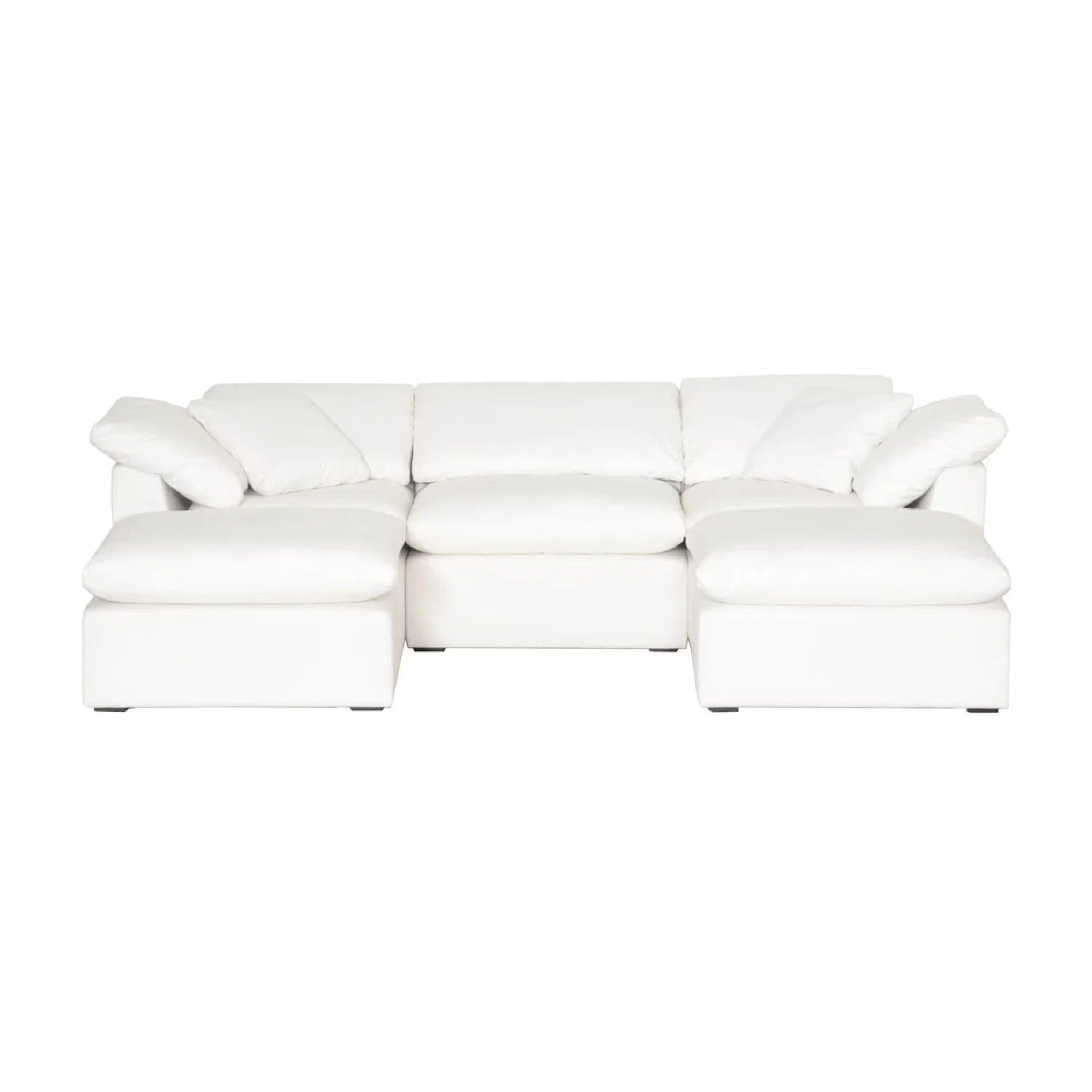 Luxury Upholstered Modern Square Ottoman European Style for Villa