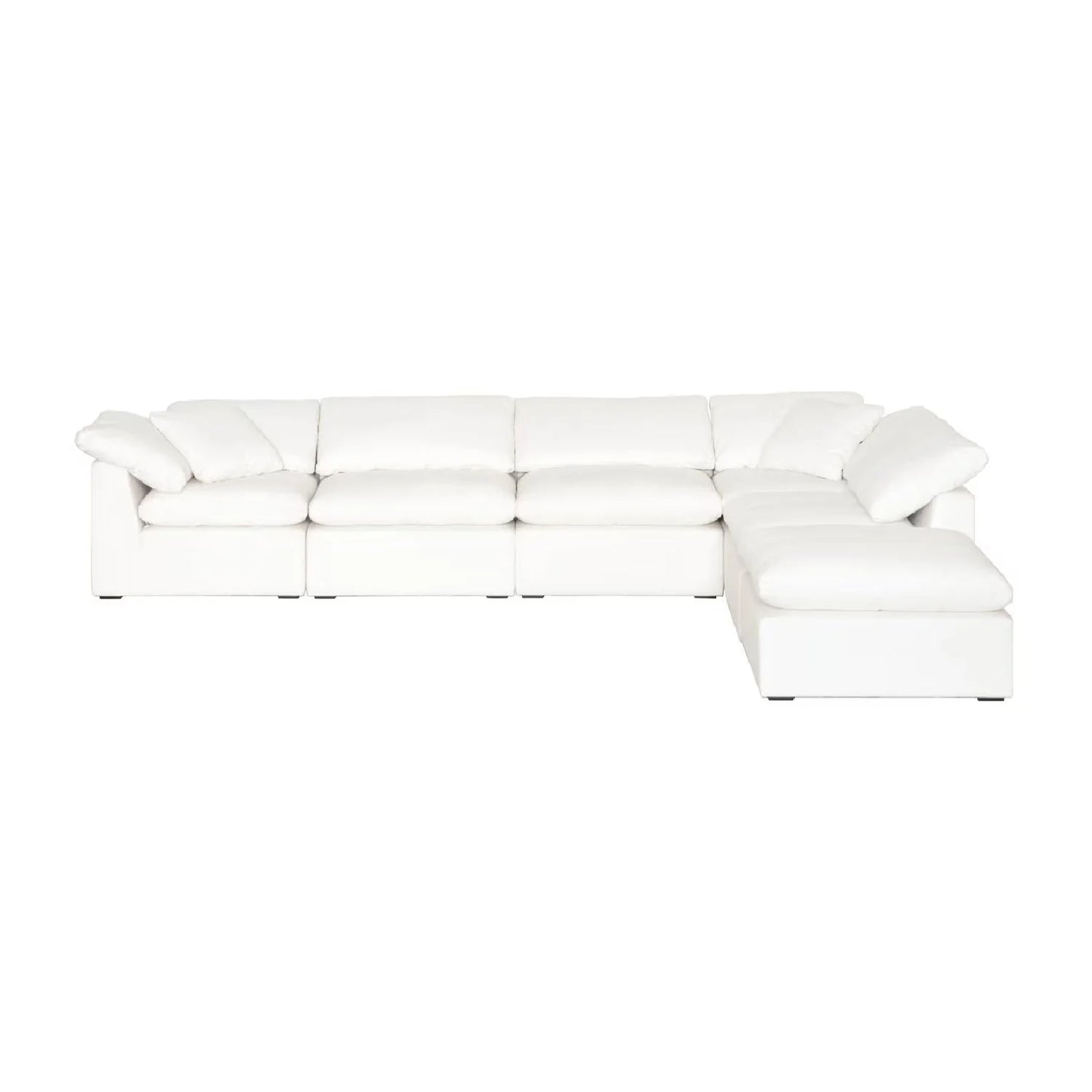 Luxury Upholstered Modern Square Ottoman European Style for Villa