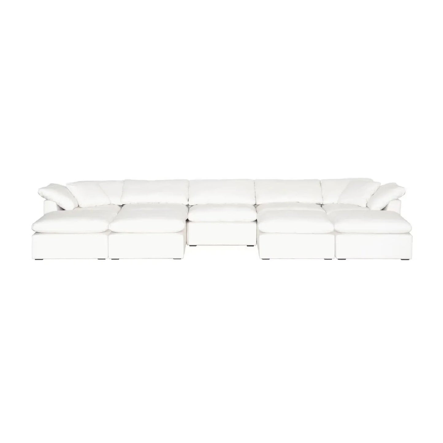 Luxury Upholstered Modern Square Ottoman European Style for Villa