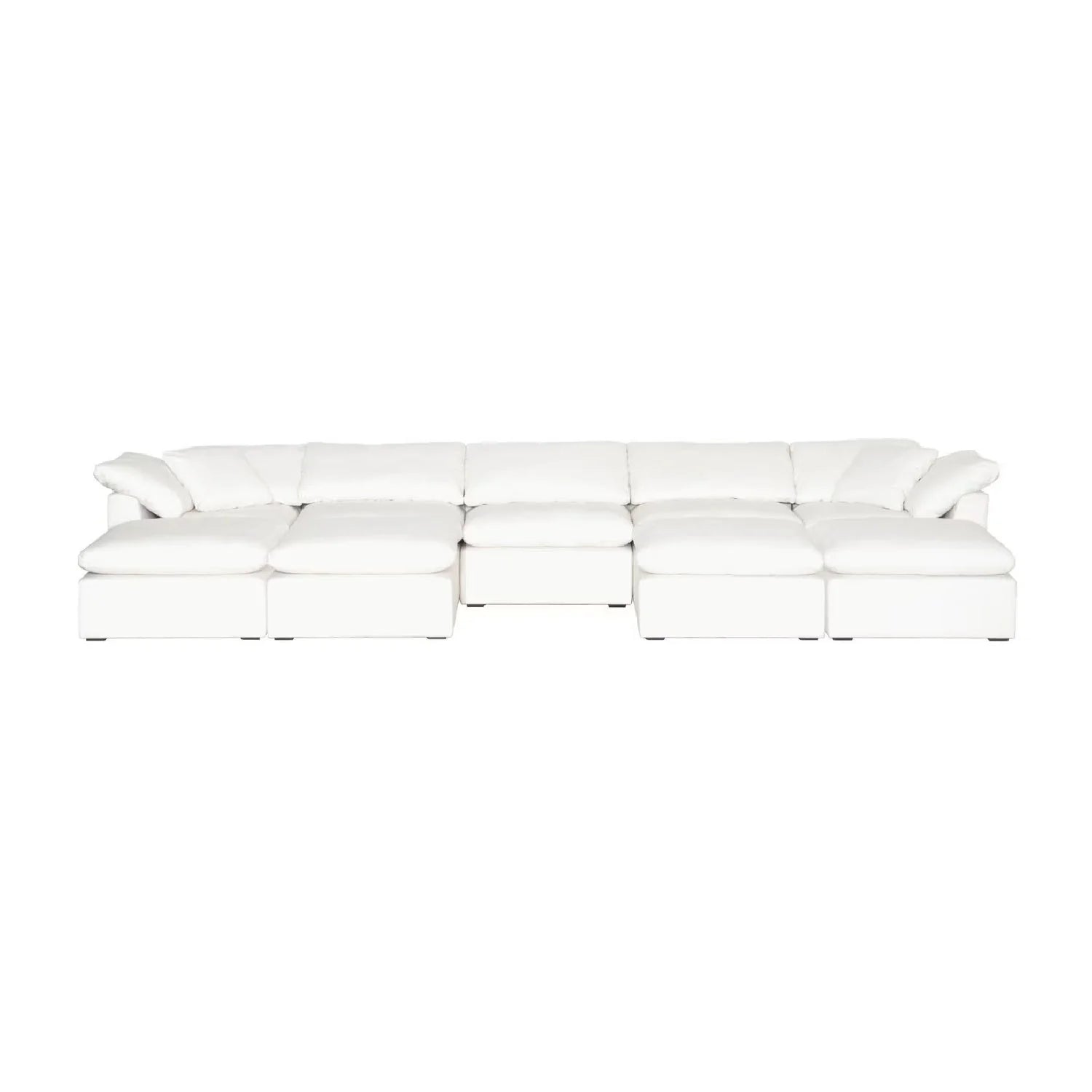Luxury Upholstered Modern Square Ottoman European Style for Villa