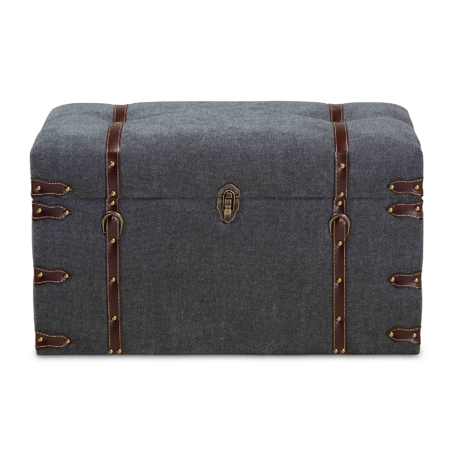 Luxury Upholstered Modern Storage Ottoman European Style for Villa