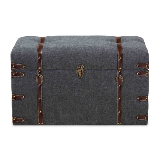 Luxury Upholstered Modern Storage Ottoman European Style for Villa