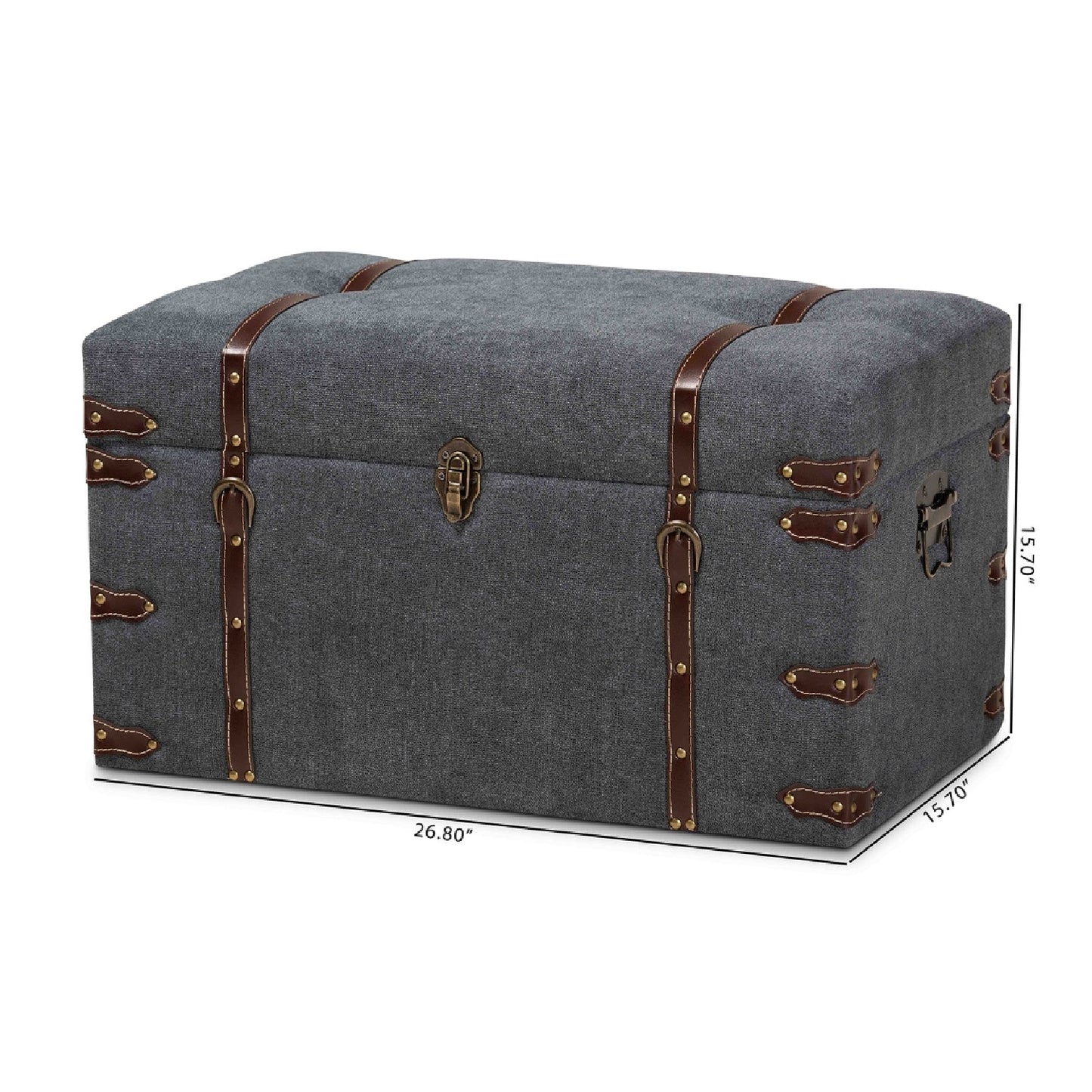 Luxury Upholstered Modern Storage Ottoman European Style for Villa