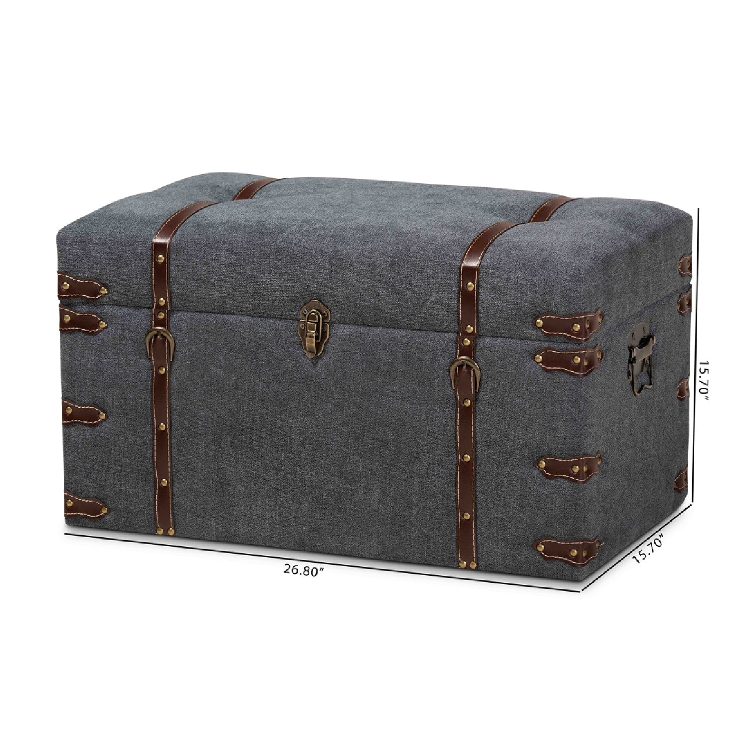 Luxury Upholstered Modern Storage Ottoman European Style for Villa