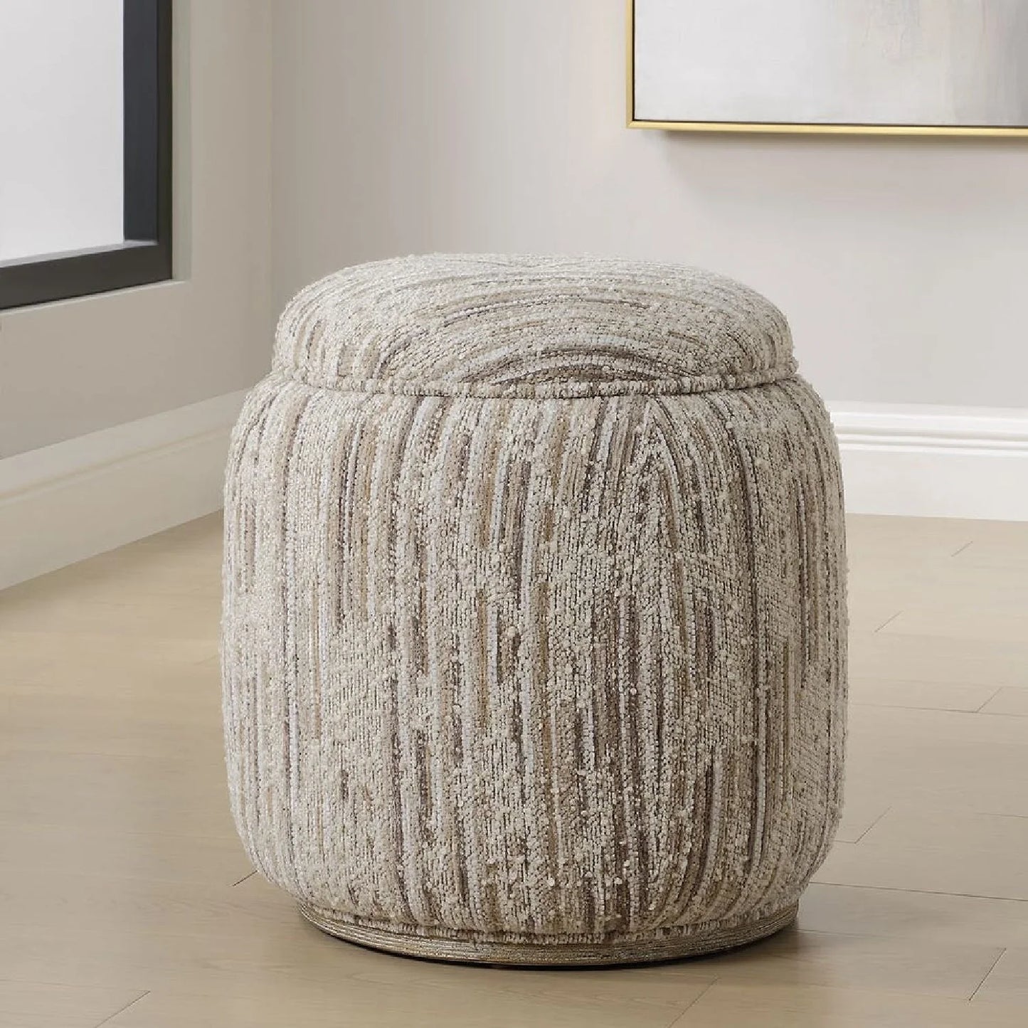 Luxury Upholstered Modern Storage Ottoman European Style for Villa