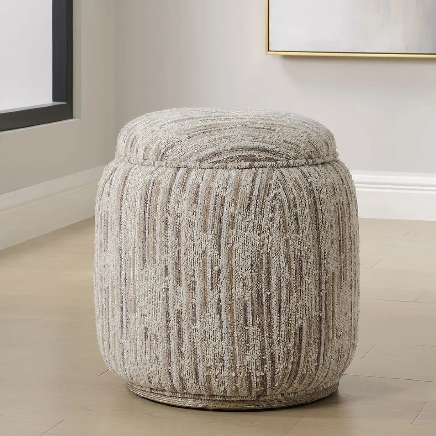 Luxury Upholstered Modern Storage Ottoman European Style for Villa