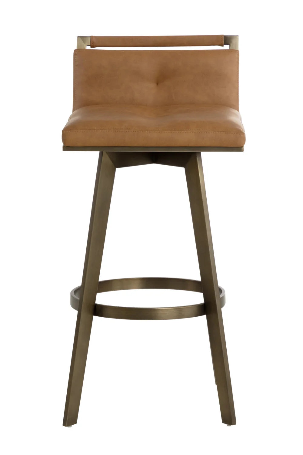 Luxury Upholstered Modern Swivel Bar Stool European Style for Villa