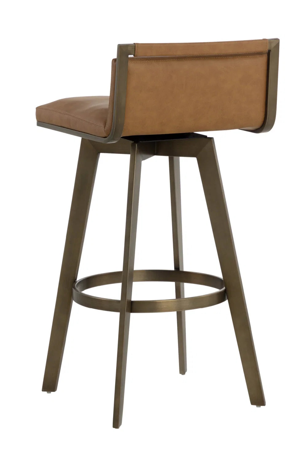 Luxury Upholstered Modern Swivel Bar Stool European Style for Villa