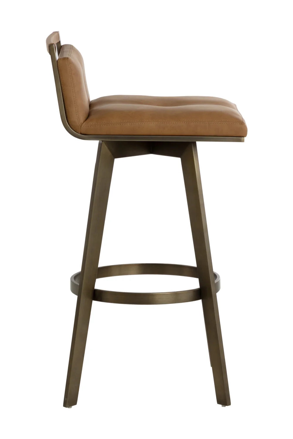 Luxury Upholstered Modern Swivel Bar Stool European Style for Villa