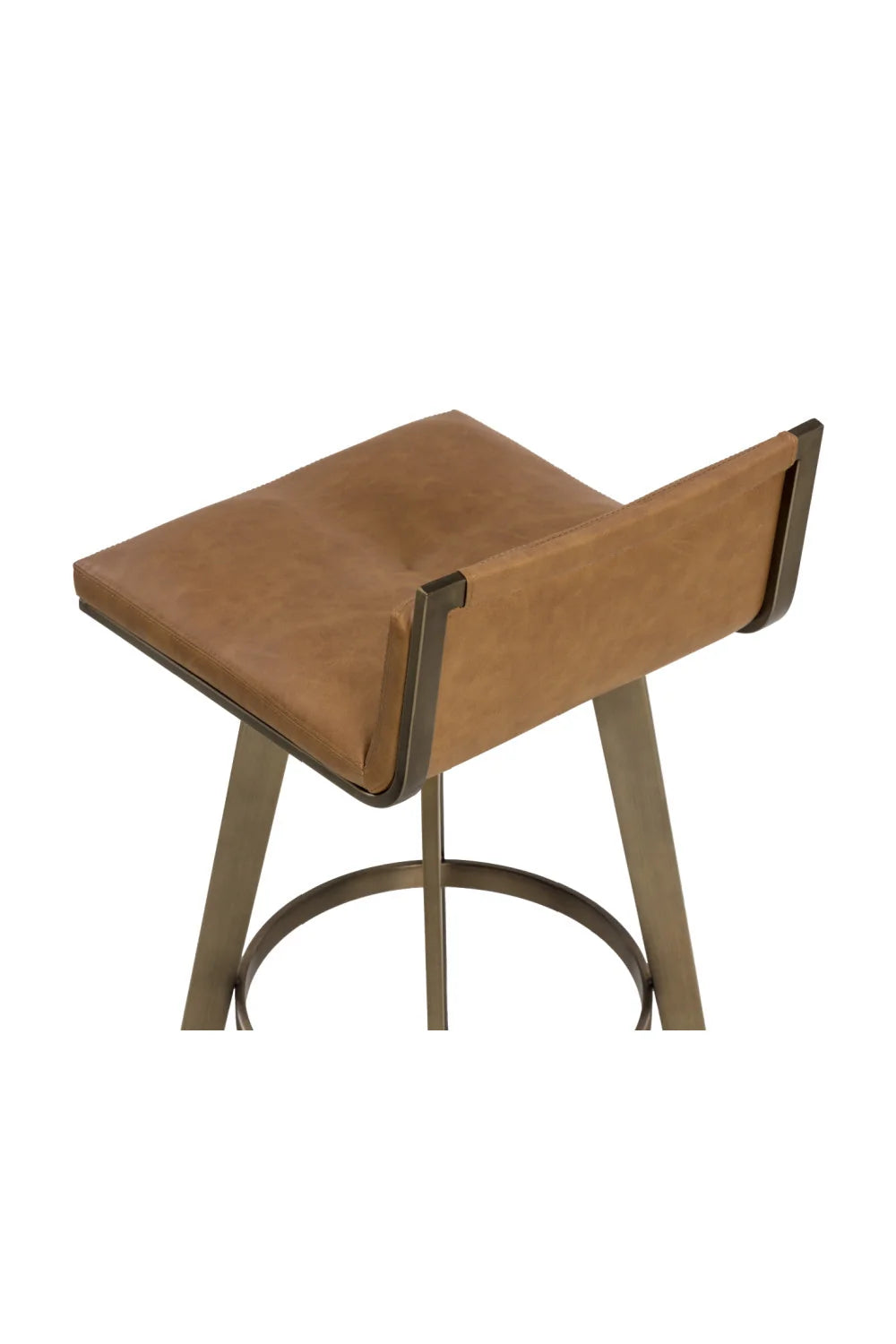 Luxury Upholstered Modern Swivel Bar Stool European Style for Villa