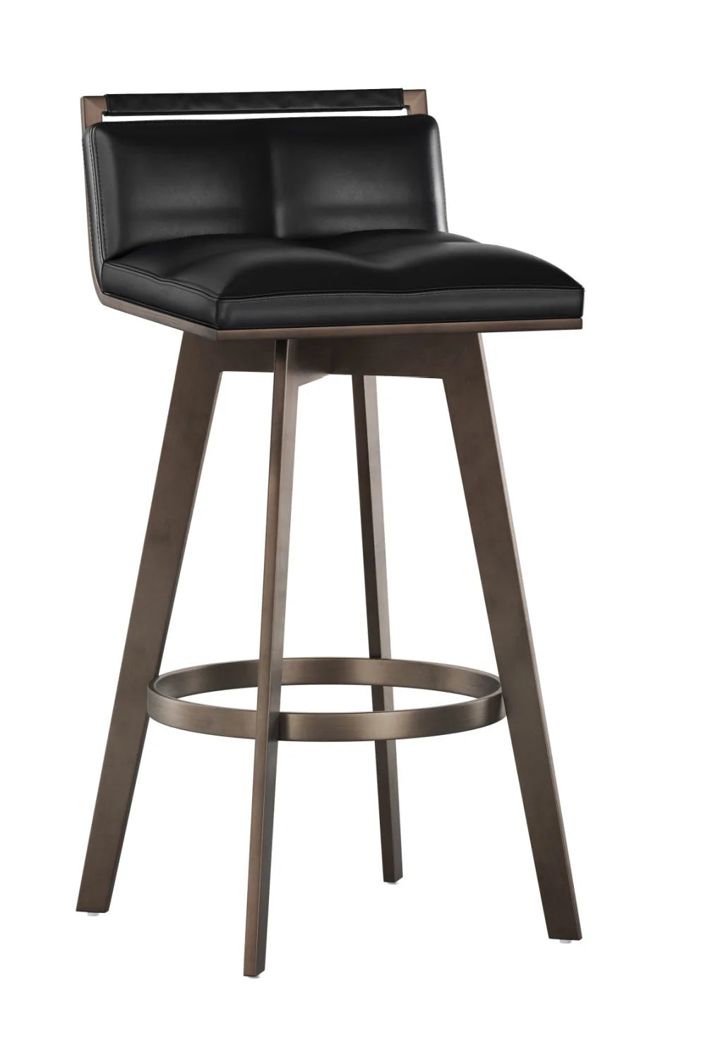 Luxury Upholstered Modern Swivel Bar Stool European Style for Villa
