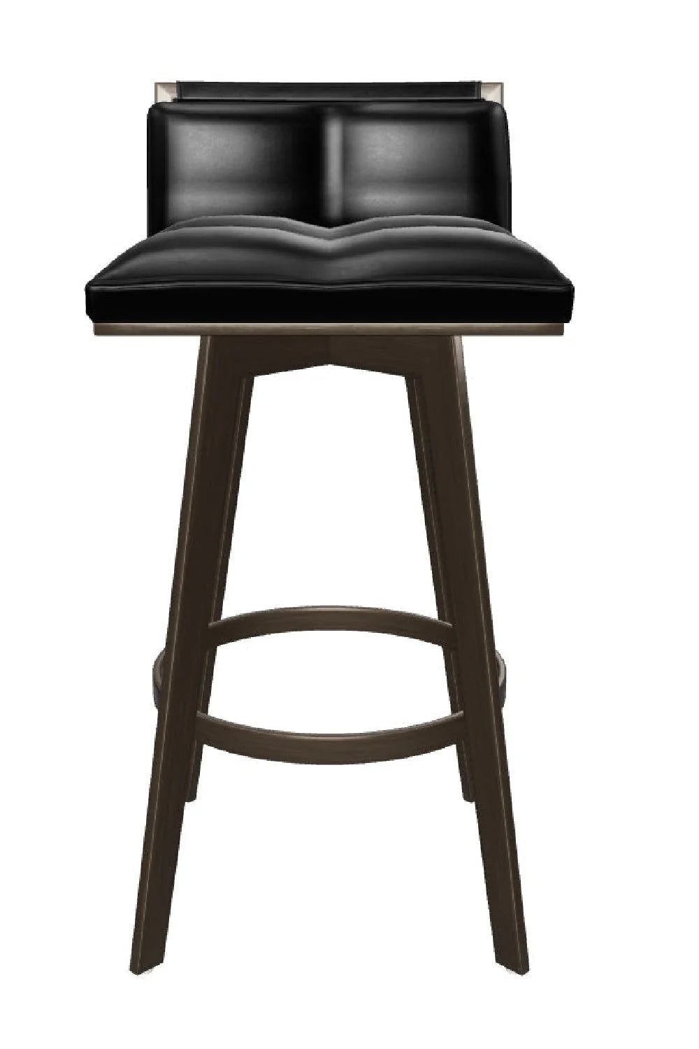 Luxury Upholstered Modern Swivel Bar Stool European Style for Villa