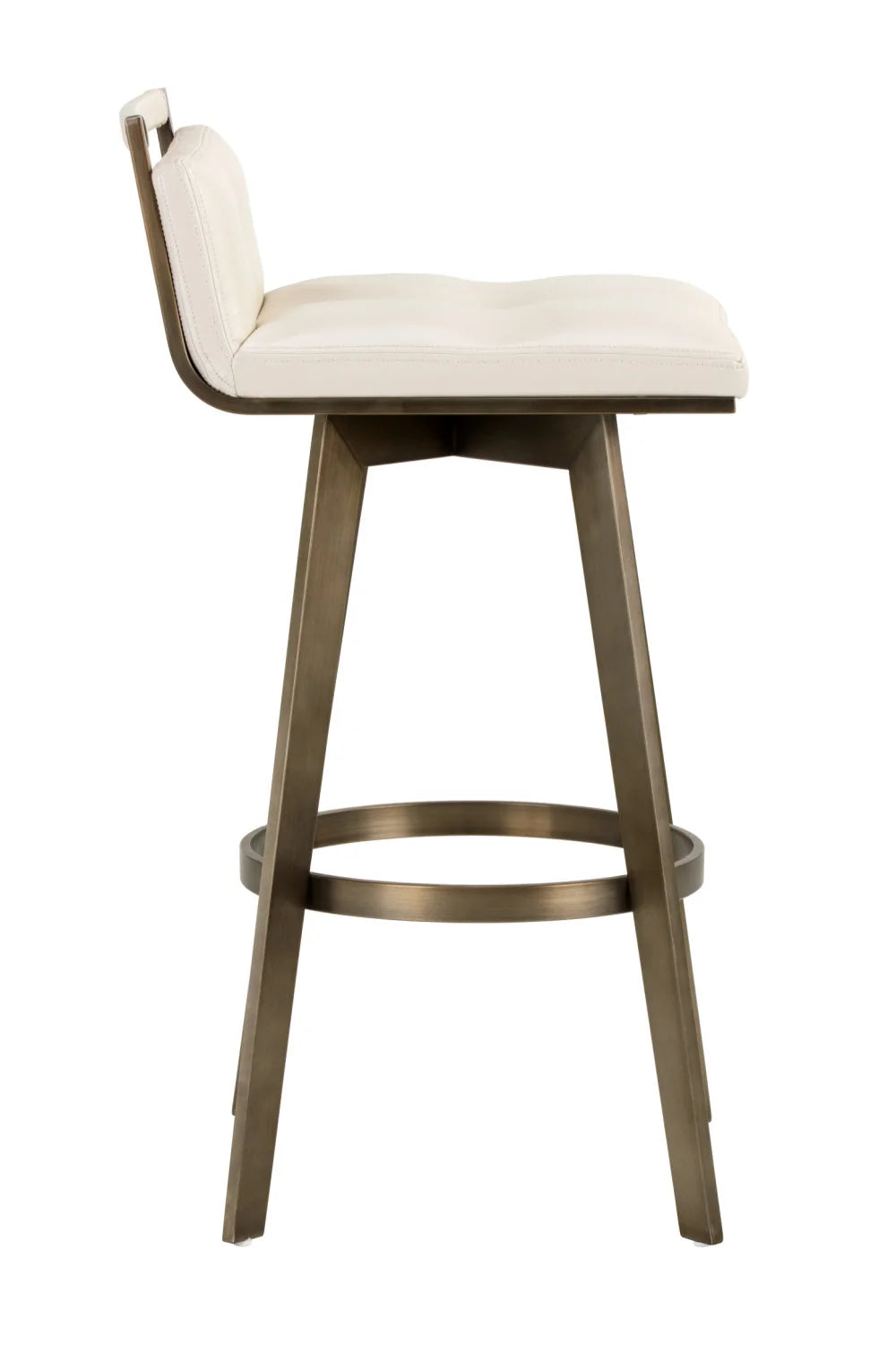 Luxury Upholstered Modern Swivel Bar Stool European Style for Villa