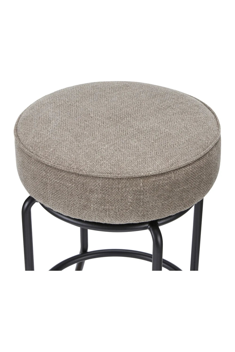 Luxury Upholstered Modern Swivel Counter Stool European Style for Villa