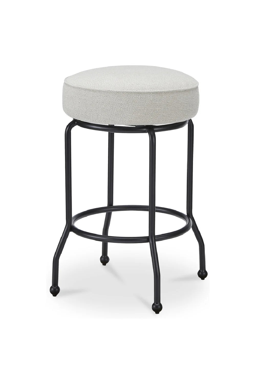 Luxury Upholstered Modern Swivel Counter Stool European Style for Villa